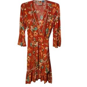 Farm Rio Kenzie Wrap Dress Sz XL